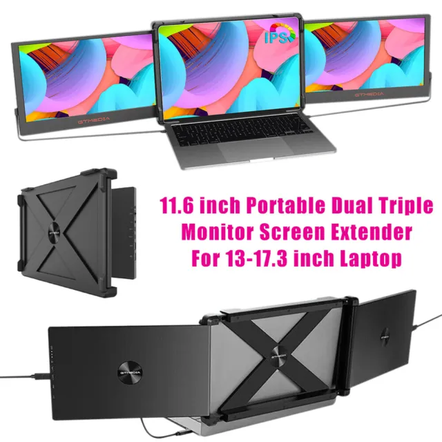 Dual Triple Monitor für Laptops 13-17,3" 1080P IPS FHD Monitor Screen Extender