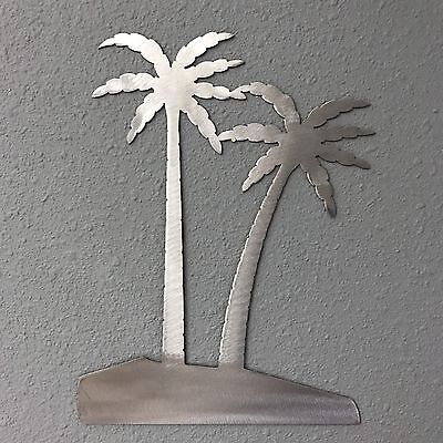 Palm Trees ALUMINUM Metal Wall Art Skilwerx 12 X 9 Nautical