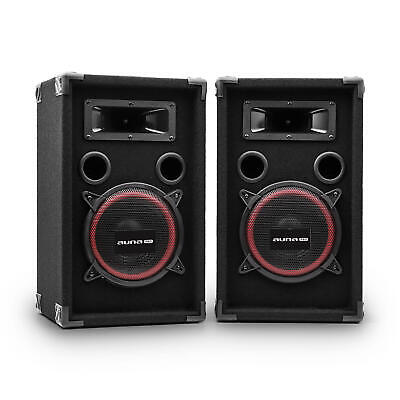 McGrey Pair D Enceintes DJ PA Disco 2x15" 38cm Subwoofer Haut Parleur 2 Etages 3000W 
