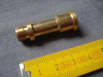 1 rallonge 2 cm tube laiton chromé filetée 10 mm chandelle luminaire réf RC2 