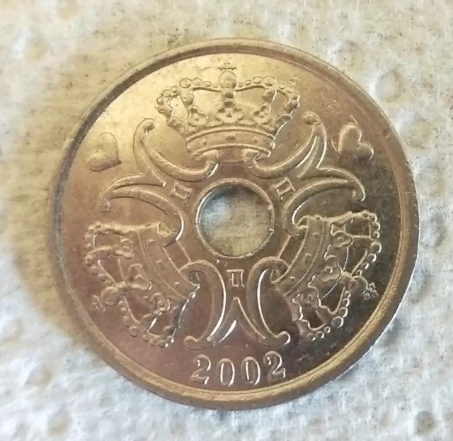 2002 Denmark 2 Kroner coin