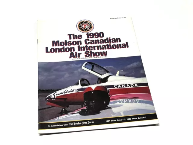 1990 Molson Canadian London International Air Show Program Brochure