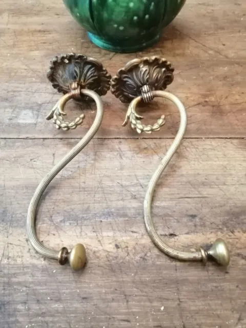 ** PAIR of ANTIQUE FRENCH Hat & Coat HOOKS **