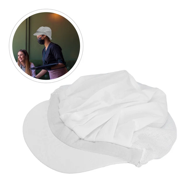 White Cotton Chef Hat Men and Women Hair Bonnet for Sombreros Para Hombres