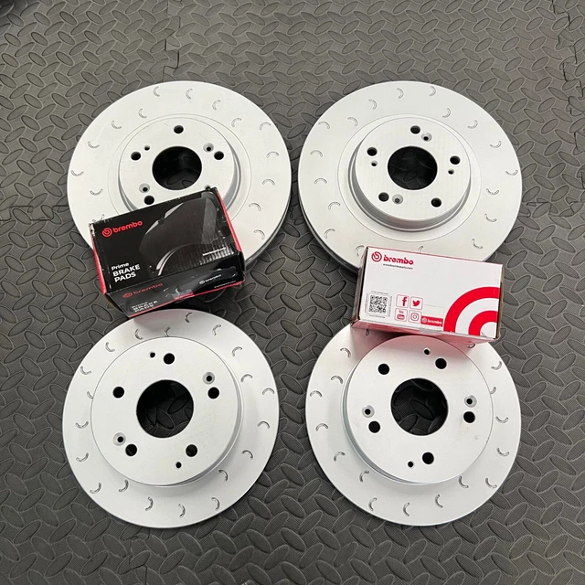 E-Approved Front Cross Drilled Brake Discs & Mintex Pads – For Ford Fiesta 1.6 ST (258mm)