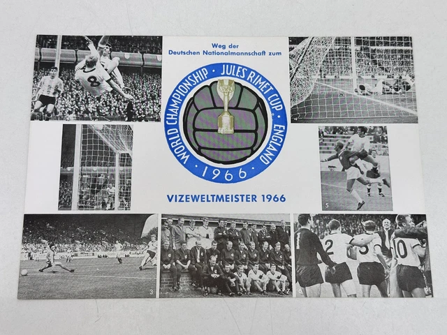 BRIEFMARKE SONDERSTEMPEL SONDERKARTE Bund Fu ball Vizeweltmeister 1966 briefmarke-sonderstempel-sonderkarte-bund-fu-ball-vizeweltmeister-1966
