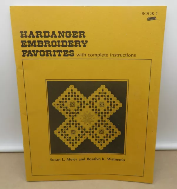 1977 HARDANGER EMBROIDERY FAVORITES Pattern Booklet #1