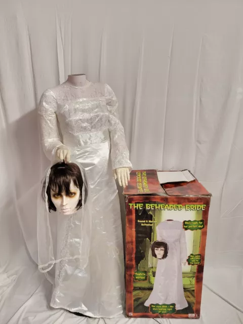 Life Size Beheaded Bride Spirit Halloween Prop. Gemmy. Tested And Working.