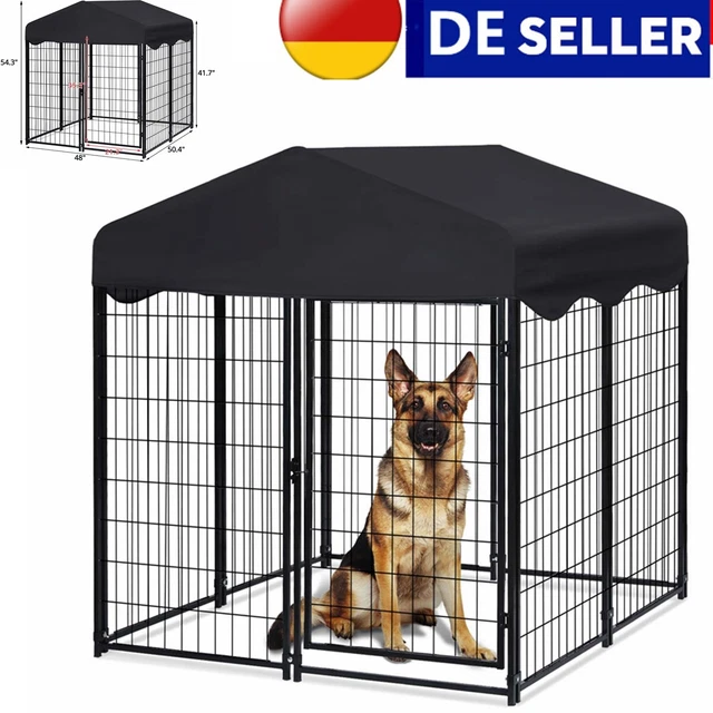 Metal Mascota Ejercicio Corredor Cerca de Puerta 8 Paneles 41 Pulgadas H Cabañas para Perros DE