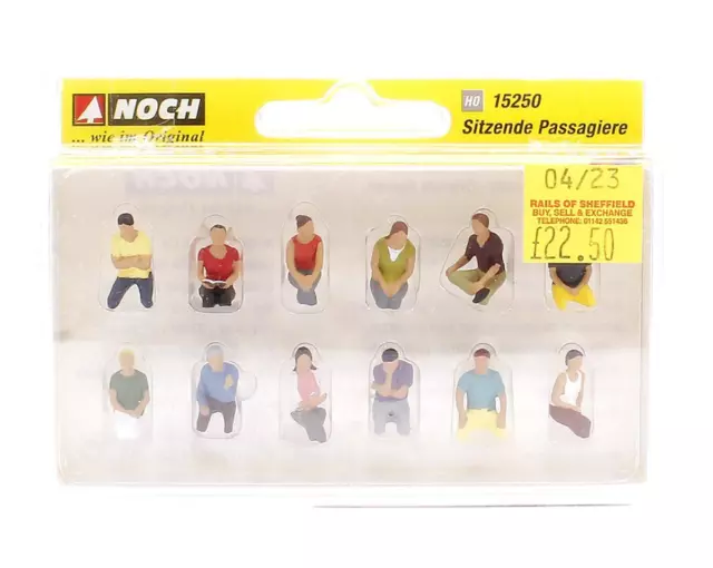 Noch 'Ho' Gauge Lot Of 12 'Sitting Passenger' Figures