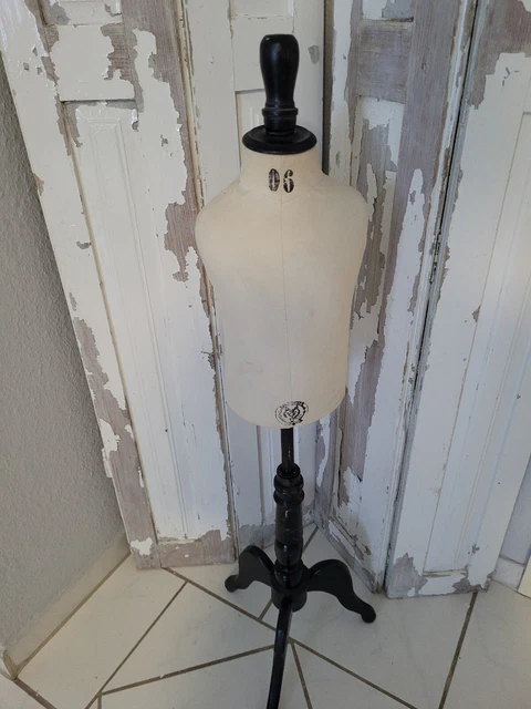 Alte Kinderschneiderpuppe Shabby Chic Frankreich  Brocante Vintage  Landhaus