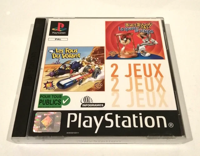JEU PLAYSTATION 1 PS1 - Les Fous Du Volant + Bugs Bunny Et Taz complet ...