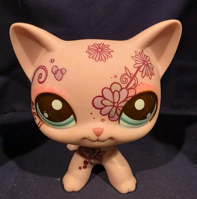 Figurine Littlest Pet Shop LPS – Jumbo 5 Cat Shorthair – Chat – Hasbro – Occasion
