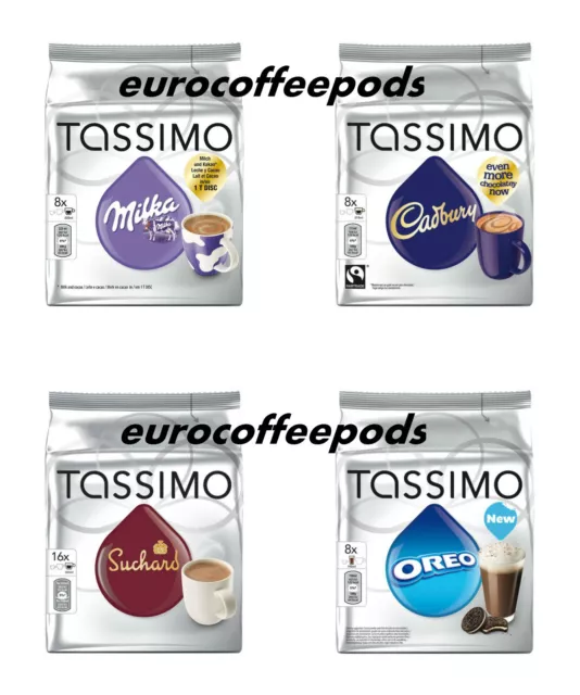 16x Tassimo Cadbury Hot Chocolate Pods (2 Packs of 8)