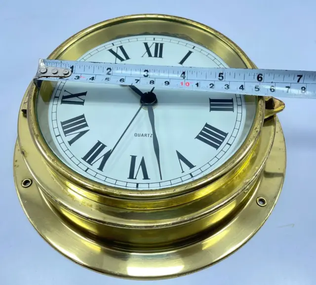 BT 1889 Messing Uhr Marine Schiff`S Vintage Nautisch Selten Teile Germany Make 11