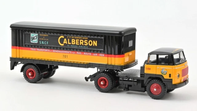 Vrachtwagens - CAMION - BERLIET GLR TRANSPORTS CALBERSON - 1/43 MODÈLE