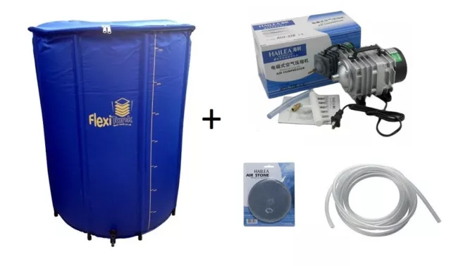 Pompe Hailea 4200l/H + Flexitank 225L réservoir souple + robinet + diffuseur