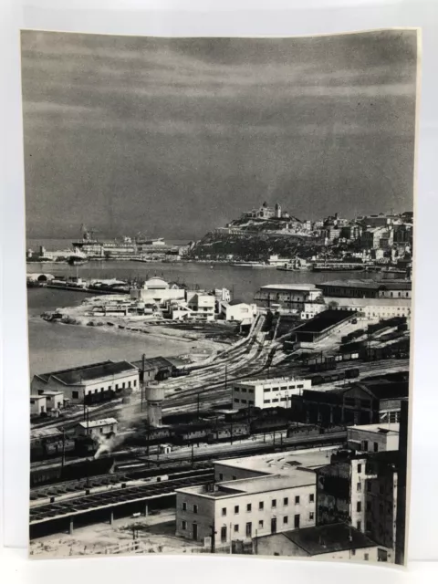 Clipping Ritaglio originale 1956 Il porto di Ancona