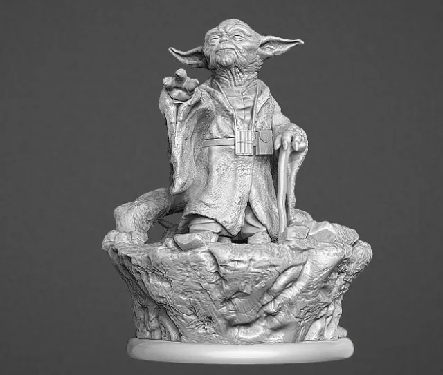 Figurine décorative Yoda pour tableau de bord voiture - Grimit