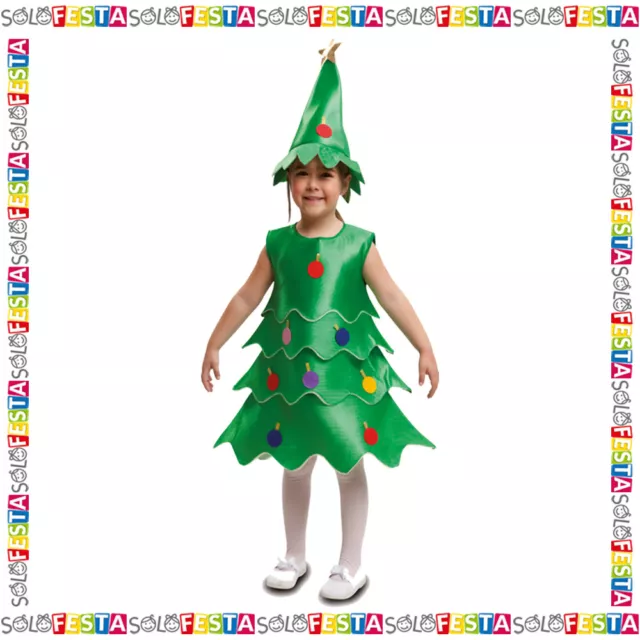 Costume Albero di Natale Bimba Bambina bimbo Bambino da Abete per Presepe 01