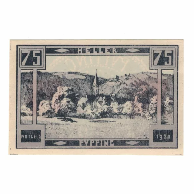 [#324206] Banknote, Austria, Pupping O.Ö. Gemeinde, 75 Heller, Eglise, AU(55-58) 2