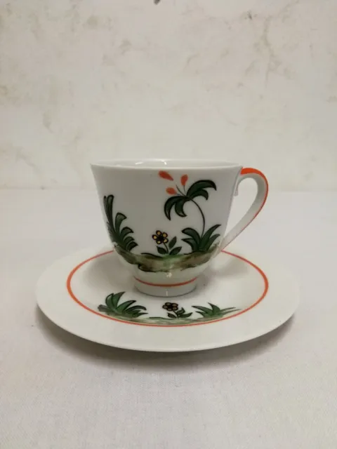 Tasse Et Soucoupe En Porcelaine Giraud Limoges