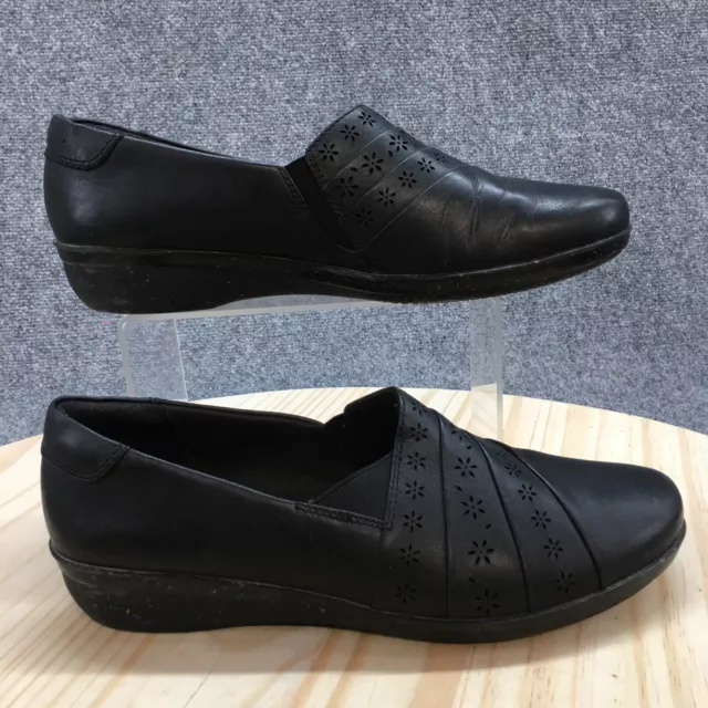 CLARKS DAMMAR UMA Black Mosaic Black White Print Monochrome Shoes Pumps UK 4 23.99 PicClick UK