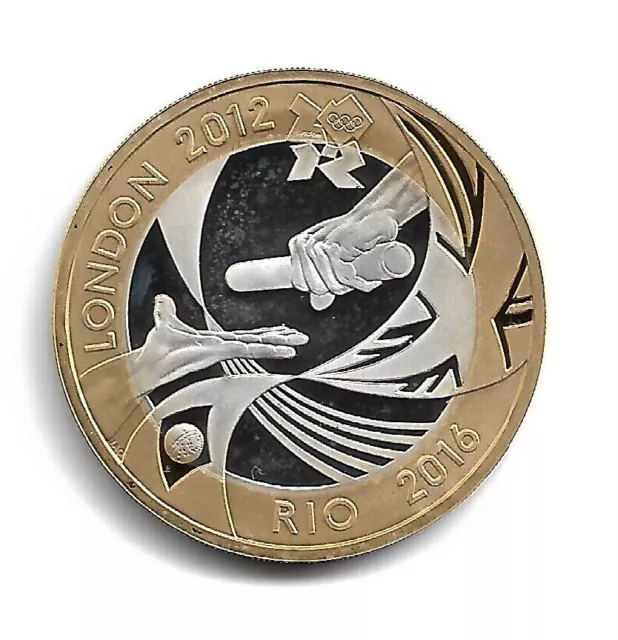 UK Royal Mint - 2012 LONDON to RIO Olympic Handover - SILVER PROOF £2 TWO POUND