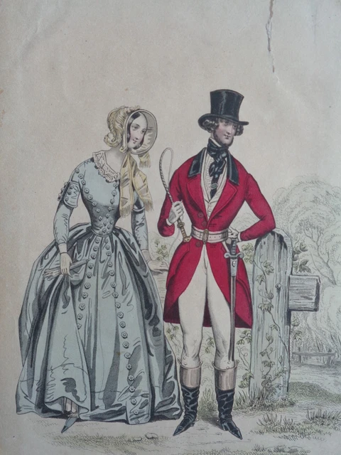 Gravure Ancienne Originale - Scènes De Chasse Au Sanglier, 1869 - Dimensions 25x37cm