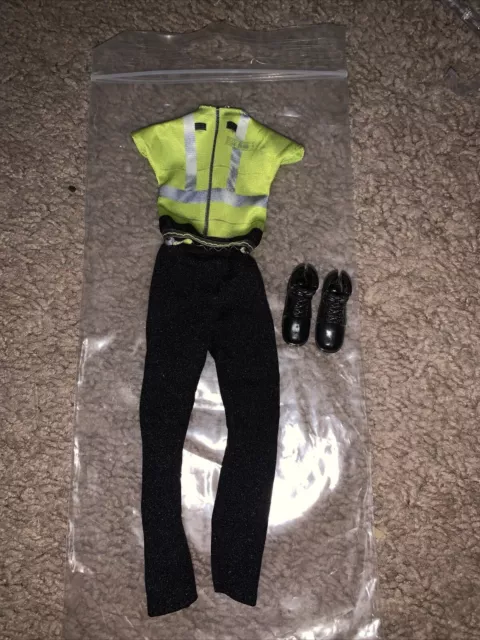 Paramedic Barbie Doll Outfit Careers Petite Top Black Pants Boots