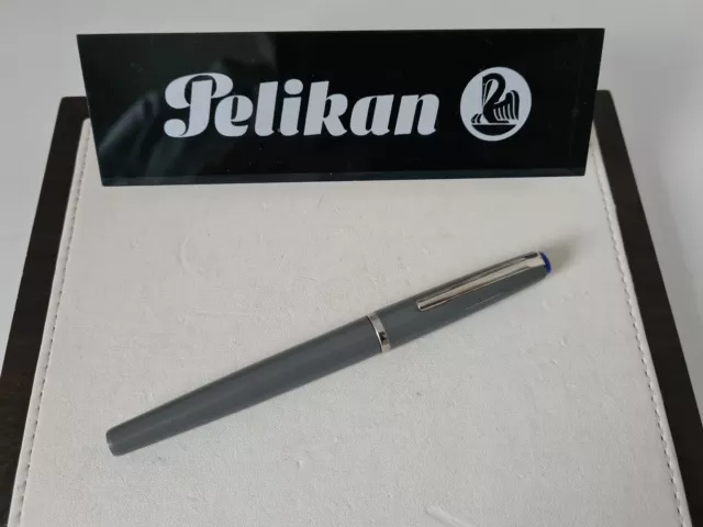 PELIKAN Markana 34 Faserschreiber grau Schreibfarbe blau Vintage