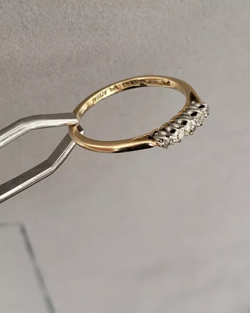 Gold Ring 750 18k  Diamant Brillant