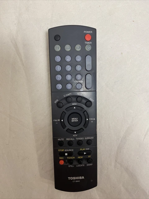 Toshiba CT-9945 Remote Control OEM for TV/VCR Combo CE27H15 CE27T11