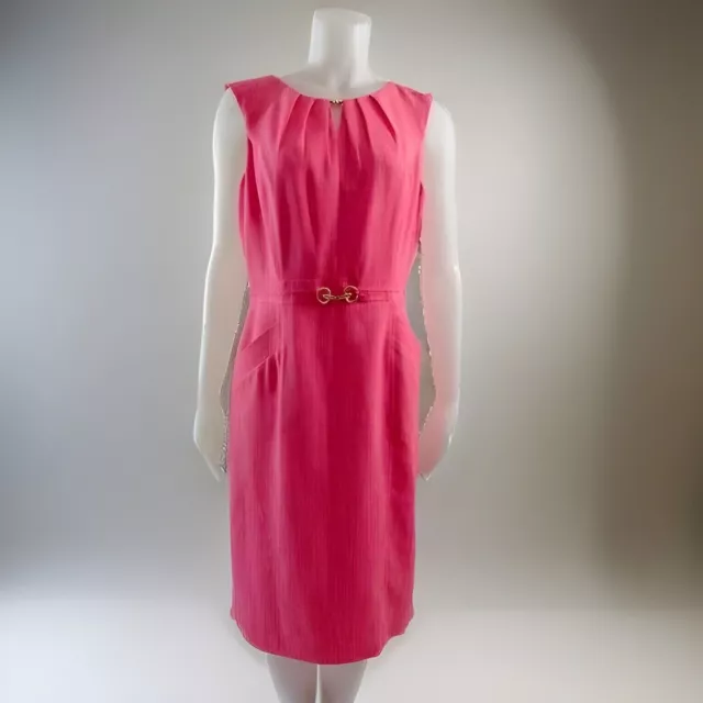 Ellen Tracy Women’s Sleeveless Coral Pink Maxi Dress Size 10