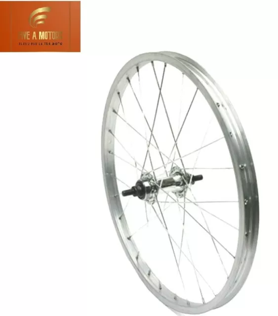 RUOTA CERCHIO ANTERIORE BICI GRAZIELLA MTB 20" x 1.75 ALLUMINIO 1 VELOCITA'