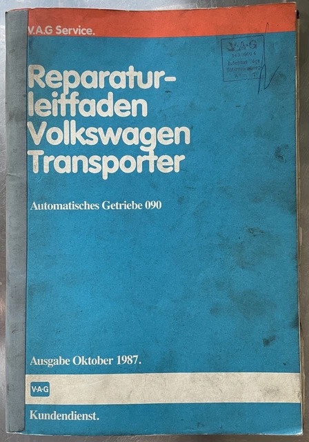 VW BUS T3 * Reparaturleitfaden * Automatik Getriebe 090 * Original EUR ...
