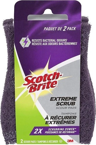 3M - 7100182823 - Scotch-Brite Extreme Scrub Scour Pad 77222-R 6/2 (2EA)