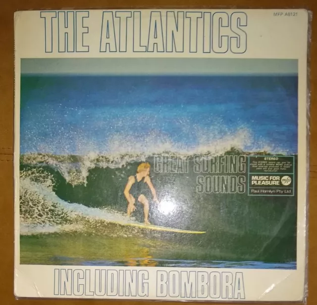 The Atlantics -  Great Surfing Sounds including Bombora - LP is OZ issued vinyl