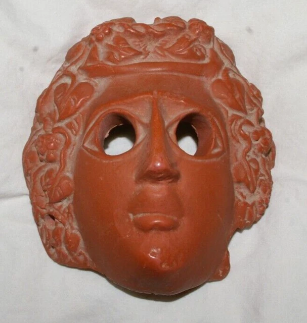 masque  de BACCHUS moulage du  MUSEE DU LOUVRES en  céramique
