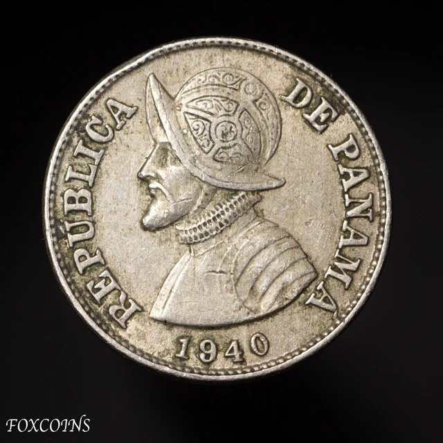 1940 PANAMA 2 1/2 CENTESIMO de BALBOA OLD HIGH GRADE COIN LOW MINTAGE