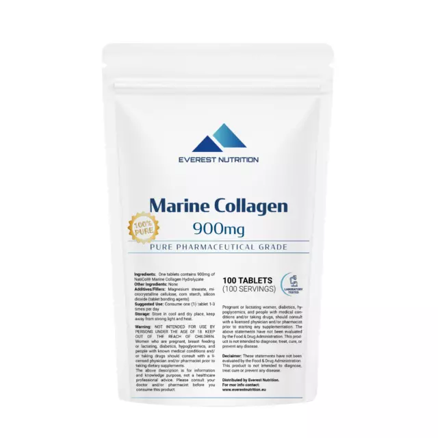 Compresse di idrolizzato di collagene di pesce marino da 900 mg