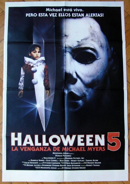 HALLOWEEN 5  1989 1SH MOVIE Poster ARGENTINA The Revenge of Michael Myers