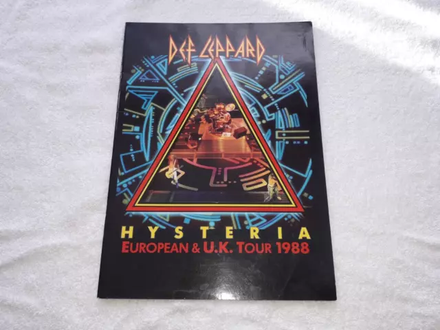 Def Leppard.hysteria Tour Programme.