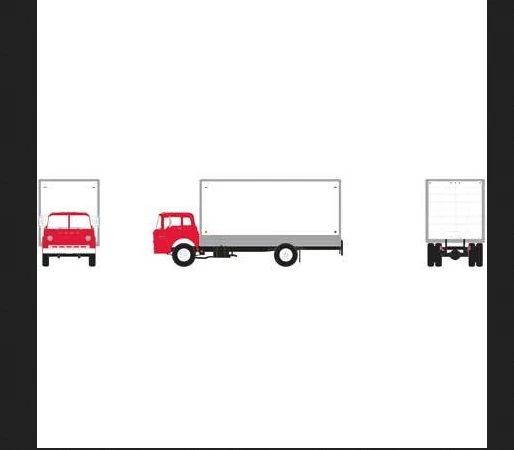 ATHEARN HO scale RTR Ford-C Boxvan (Red) - ATH2742 ATHEARN HO scale RTR Ford-C Boxvan (Red) - ATH2742