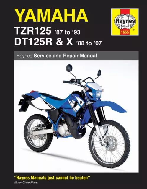 TZR125 87-93 and DT125R X 88-07 Revue technique YAMAHA Haynes Anglais Etat - NE