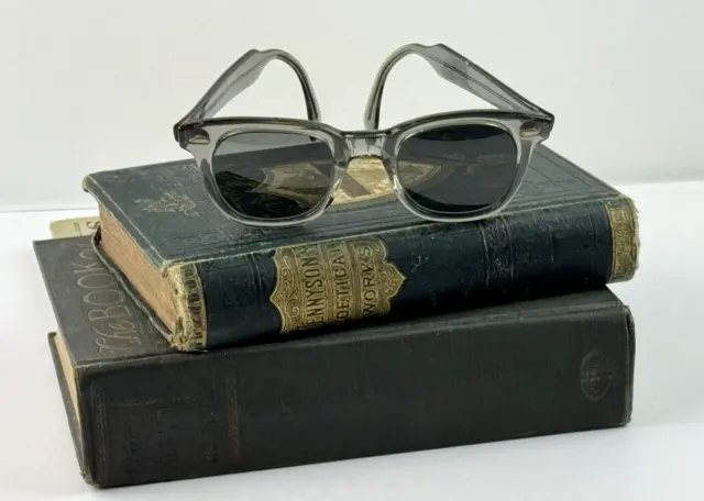 True Vintage American Optical Sunglasses Saratoga Frames AO Gray Smoke Rare JFK 3