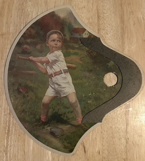 Vintage ESSO Gas & Oil Baseball Advertising Fan Rare Promo Ephemera  Airline PA