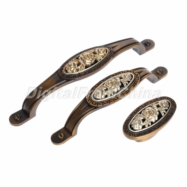 Vintage Cabinet Pull Handle Household Decor Door Drawer Knobs Furniture Hardware