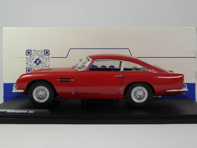 Miniature Solido Aston Martin DB5 1964 - Rouge Métallisé - Echelle 1/18 - Neuve