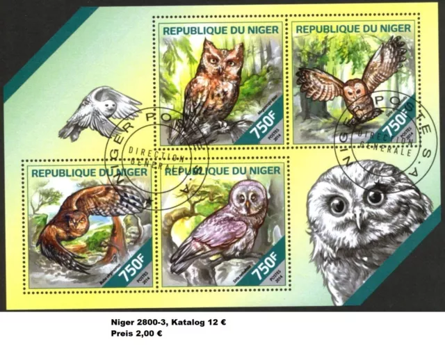 Eulen Uhu Kauz Vögel Niger Klb 2800-3